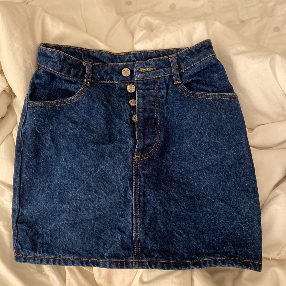 dark denim pacsun skirt!!